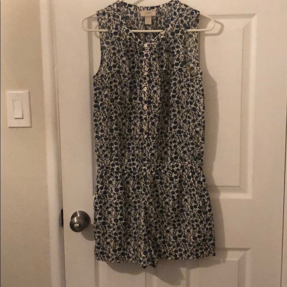 Loft Button front Romper